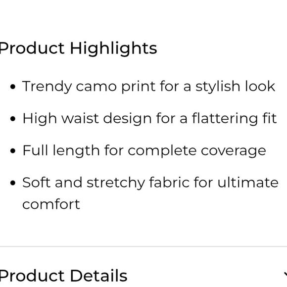 Bobbie Brooks Camo Leggings - Picture 3 of 5